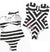 Glam Bride Strapless Striped Swimsuit