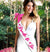 Pink Bride to Be Glam White Sash & Pink Bow Set