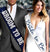 Navy Bride Diamond White & Groom Sporty Navy Sash Set