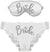 Bride Diamond White Bow Back Panty & Mask Set