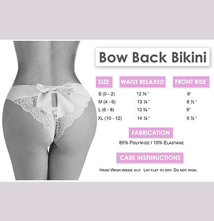 Bride Diamond White Bow Back Panty & Mask Set