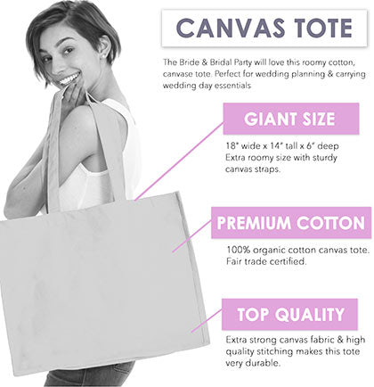 Mint Large Canvas Tote