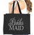 Flirty Bridesmaid Large Canvas Tote