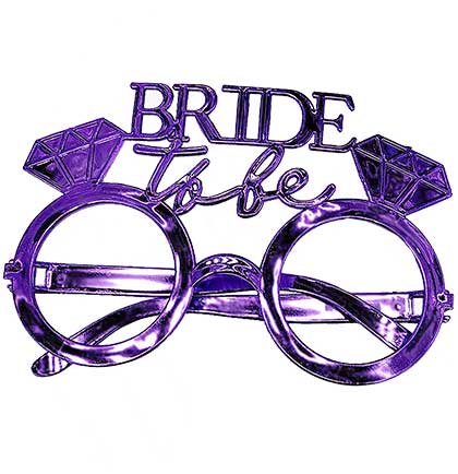 Bride to Be Purple Glasses