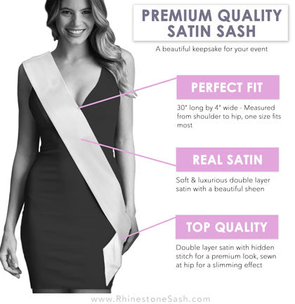 Feral Fiance Rhinestone Sash