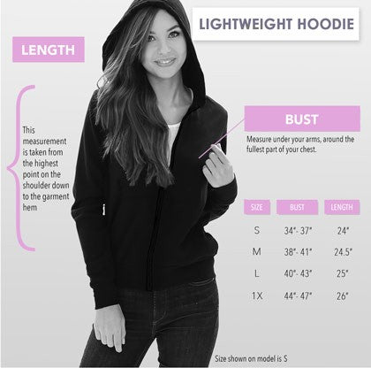 Flirty Matron of Honor Lightweight Black Hoodie