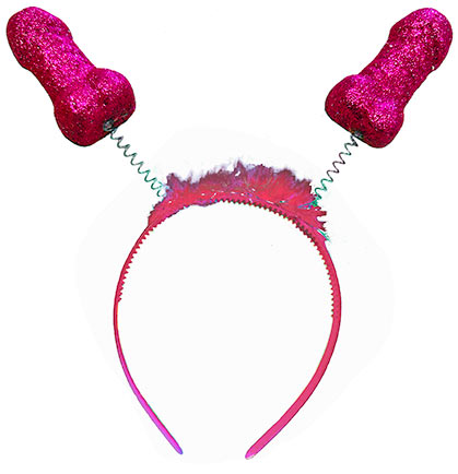 Hot Pink Pecker Headband Bopper