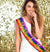 Rainbow Bride To Be Diamond Gold Foil Sash