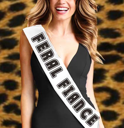 Black Feral Fiance Sash