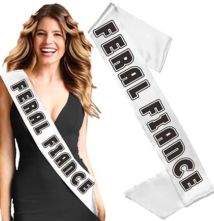 Black Feral Fiance Sash