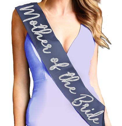 Mother of the Bride &amp; Mother of the Groom Navy Sash