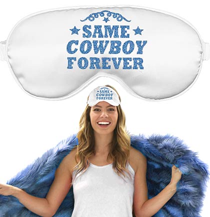 Blue Same Cowboy Forever Sleep Mask