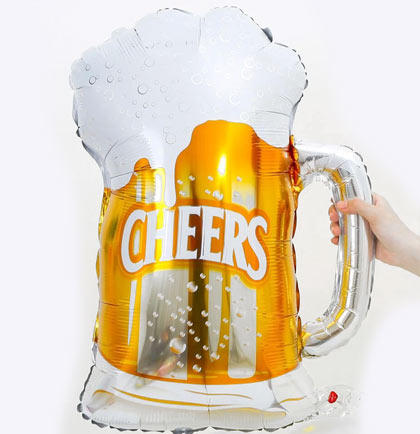 Til Death Bride to Be Diamond Gold Metallic Black Sash &amp; Cheers Beer Mug Balloon