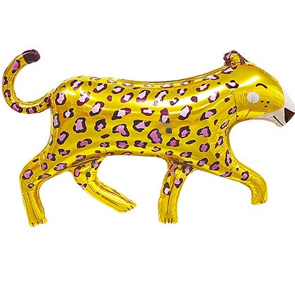 Gold Leopard Shaped Balloon - 30"