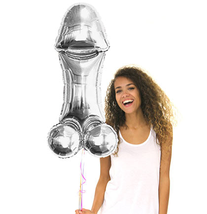 Silver Pen*s Shaped Balloon - 35"