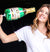 Green Champagne Bottle Mylar Balloon - 14"