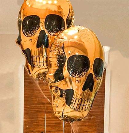 Golden Skull Mylar Balloon - 30"