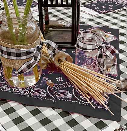 Black Western Bandana