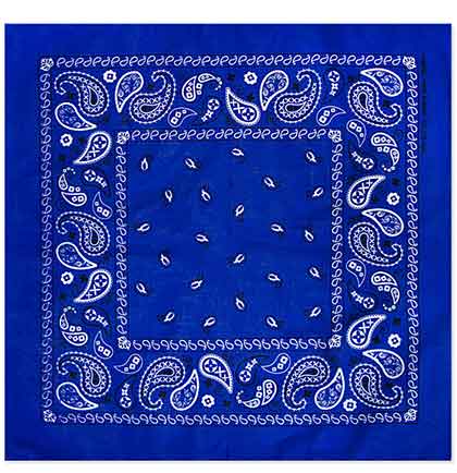 Blue Western Bandana