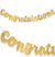 Script Congratulations Gold Banner