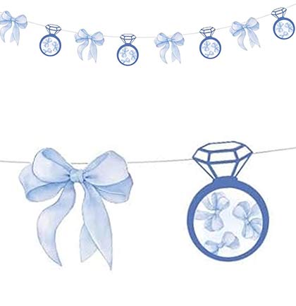 Blue Bows & Diamond Rings Banner