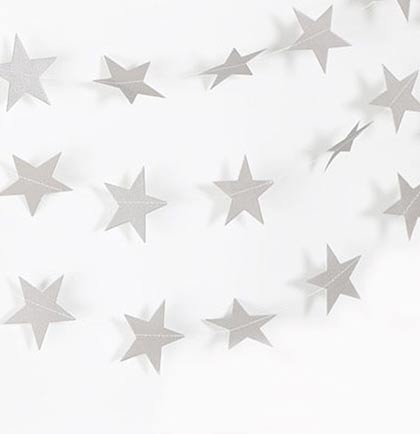 Silver Star Garland
