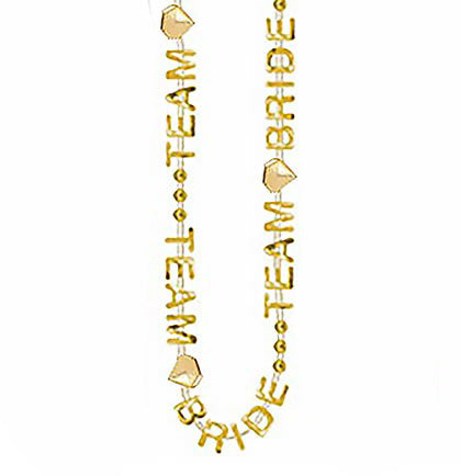 Team Bride Gold Necklace