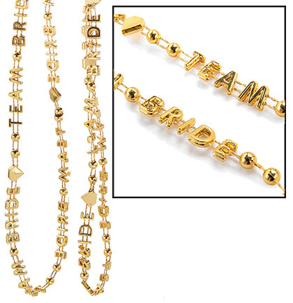 Team Bride Gold Necklace - Set of 2