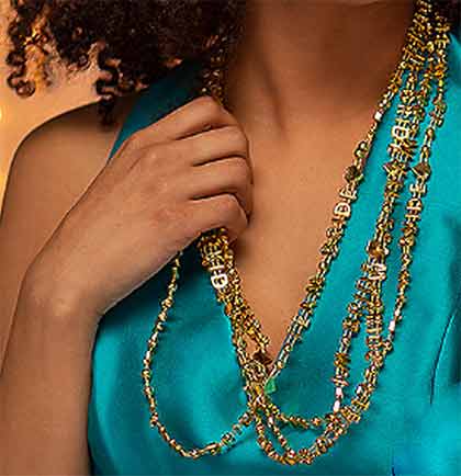 Team Bride Gold Necklace - Set of 2