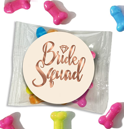 Multi-Colored Bride Squad Mini Candy Pack - Set of 6