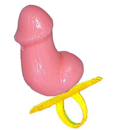 Pecker Shaped Candy Ring - Pink