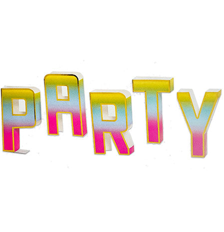 3D Ombre Party Centerpiece