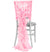 White Glam Bridesmaid Pink Organza Cap & Ruffle Chair Cover