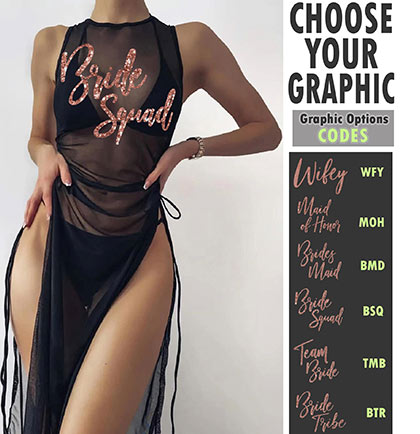 Rose Gold Glam Long Sheer Cover Up