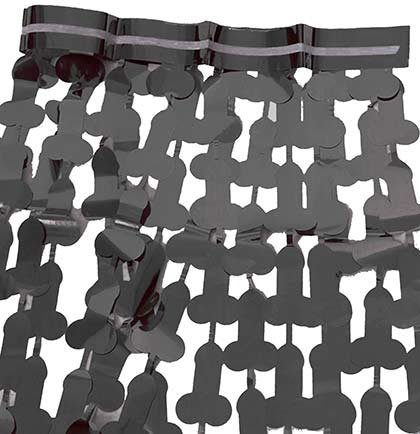 Pen*s Black Fringe Curtain