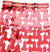 Red Penis Shaped Foil Curtain