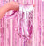 Light Pink Foil Fringe Curtain