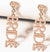 Bride Rose Gold & Pearl Earrings