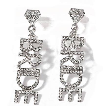 Bride Rhinestone Earrings