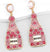 Hot Pink Bride Champagne Bottle Earrings