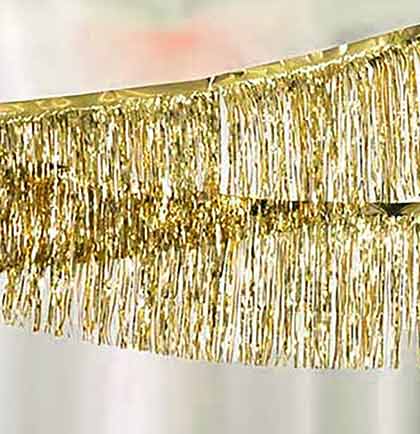 Gold Fringe Garland - 6ft