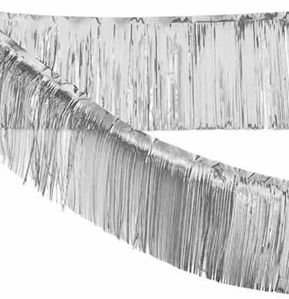Silver Fringe Garland - 6ft