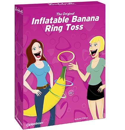 Inflatable Banana Ring Toss &amp; Pin the Junk - Set of 2