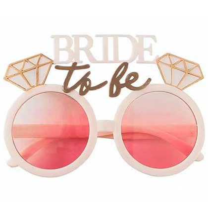 Bride to Be White Sunglasses
