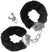 Black Lick Itself Hot Pink Thong & Black Handcuff Set - 2pc