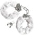 Fuzzy Handcuff Set - White