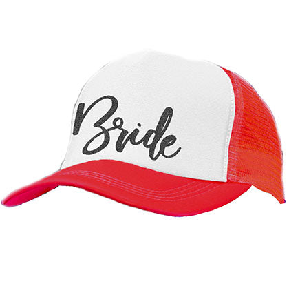 Bride Black Glam Trucker Hat