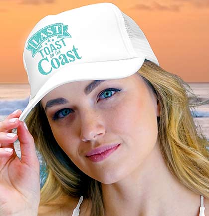 Last Toast White Trucker Hat