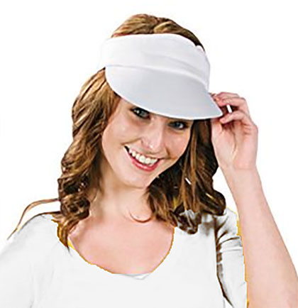 White Visor - Set of 4