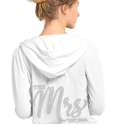 The Mrs. EST Chic Rhinestone Lightweight Hoodie